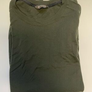 Men's Dark Green Merino Wool Long sleeve